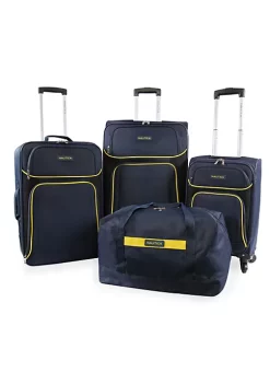 Deals ⌛ NAUTICA SEASCAPE 4PC LUGGAGE SET 🛒 -Cheap Nautica Store Belk 1040