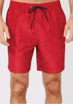Promo 🎁 Nautica Anchor Print Swim Trunks ✔️