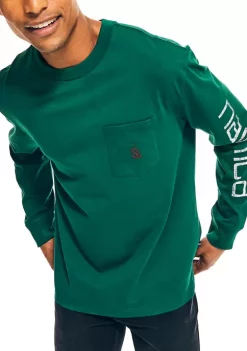 Cheap 🛒 Nautica Long Sleeve Pocket T-Shirt ⭐ -Cheap Nautica Store Belk 1100
