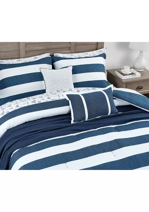 Discount π Nautica Highline 5-Piece Cotton Bonus Comforter Set β€οΈ 2 Discount π Nautica Highline 5-Piece Cotton Bonus Comforter Set β€οΈ - Image 2