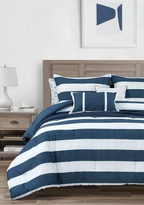Discount π Nautica Highline 5-Piece Cotton Bonus Comforter Set β€οΈ 6 Discount π Nautica Highline 5-Piece Cotton Bonus Comforter Set β€οΈ - Image 6