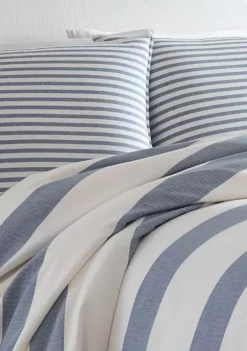 Coupon ⌛ Nautica Fairwater All Cotton Blue Duvet Set 🌟 -Cheap Nautica Store Belk 1183