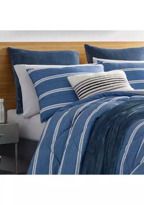Buy π Nautica Keller 3-Piece Striped Plush Comforter Set π₯ 2 Buy π Nautica Keller 3-Piece Striped Plush Comforter Set π₯ - Image 2