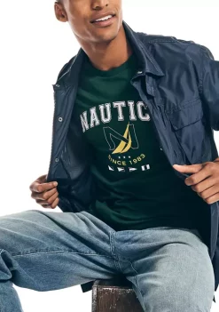 Top 10 🧨 Nautica Sustainably Crafted Logo Graphic T-shirt 🛒 -Cheap Nautica Store Belk 1266
