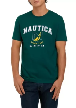 Top 10 🧨 Nautica Sustainably Crafted Logo Graphic T-shirt 🛒 -Cheap Nautica Store Belk 1267