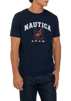 Top 10 🧨 Nautica Sustainably Crafted Logo Graphic T-shirt 🛒 -Cheap Nautica Store Belk 1268