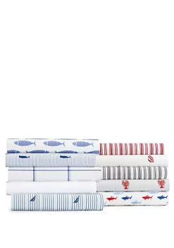 Best Pirce 🎉 Nautica Whale Stripe Sheet Sets ❤️ -Cheap Nautica Store Belk 1270