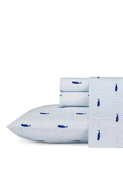 Best Pirce 🎉 Nautica Whale Stripe Sheet Sets ❤️ -Cheap Nautica Store Belk 1271
