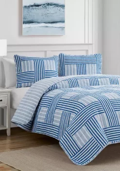 Hot Sale π₯° Nautica Seighford 3-Piece Cotton Quilt Set π