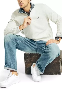 Best Sale 💯 Nautica J-Class 1/4 Zip Fleece Sweater 🎁 -Cheap Nautica Store Belk 13