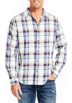 Outlet 🔔 Nautica Sustainably Crafted Plaid 👚 Shirt ⭐