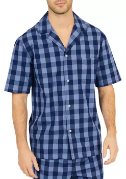 Budget ✨ Nautica Buffalo Plaid Short Sleeve Pajama 👕 Shirt 👍 -Cheap Nautica Store Belk 1311