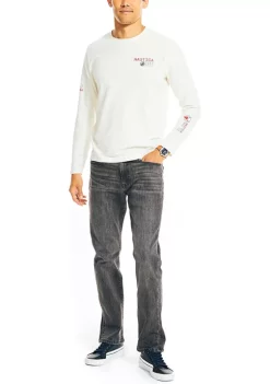 Best deal 🛒 Nautica Sustainably Crafted Graphic Long-Sleeve T-Shirt 🧨 -Cheap Nautica Store Belk 1324