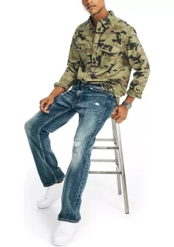 Deals 🎁 Nautica Sustainably Crafted Camouflage 👚 Shirt 🎁 -Cheap Nautica Store Belk 1356