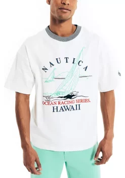 Flash Sale 🔔 Nautica Men's Reissue Ocean Racing Graphic T-Shirt ⌛