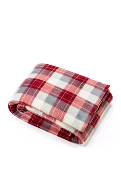 Best deal 🤩 Nautica Bluff Plaid Plush Blanket 😀 -Cheap Nautica Store Belk 1392