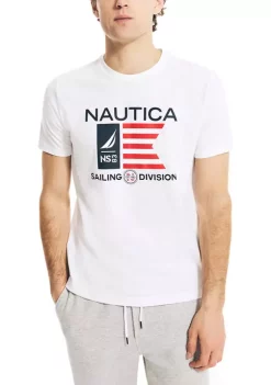 Coupon ✨ Nautica Sustainably Crafted American Sailing Division Graphic T-Shirt ❤️