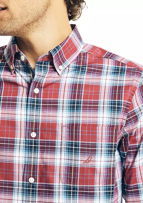 Outlet π Nautica Plaid Poplin π Shirt π 3 Outlet π Nautica Plaid Poplin π Shirt π - Image 3