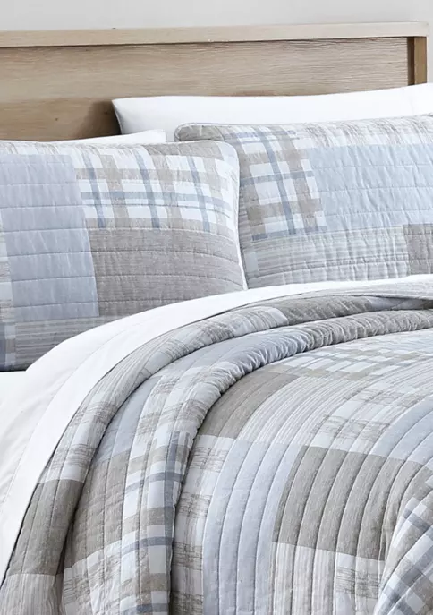Best reviews of 𧨠Nautica Clement 3-Piece Plaid Cotton Quilt Set β 2 Best reviews of 𧨠Nautica Clement 3-Piece Plaid Cotton Quilt Set β - Image 2