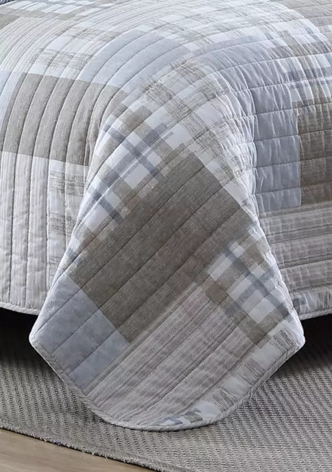 Best reviews of 𧨠Nautica Clement 3-Piece Plaid Cotton Quilt Set β 4 Best reviews of 𧨠Nautica Clement 3-Piece Plaid Cotton Quilt Set β - Image 4