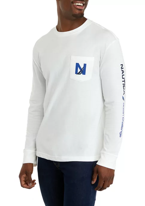 Buy β€οΈ Nautica Sustainably Crafted Graphic Long Sleeve Pocket T-Shirt π 5 Buy β€οΈ Nautica Sustainably Crafted Graphic Long Sleeve Pocket T-Shirt π - Image 5