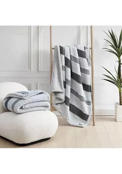 Outlet 🌟 Nautica Saltmarsh Sherpa Reversible Throw Blanket 🎉 -Cheap Nautica Store Belk 1509