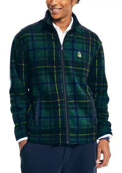 Best Sale 🤩 Nautica Plaid Full Zip Nautex Fleece Jacket 🎉