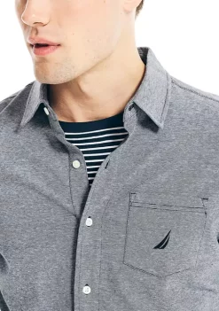 Outlet ✨ Nautica Solid Harbor 👚 Shirt 😀 -Cheap Nautica Store Belk 1576