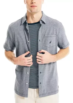 Outlet ✨ Nautica Solid Harbor 👚 Shirt 😀 -Cheap Nautica Store Belk 1578