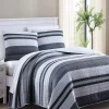 Budget 🧨 Nautica Ardmoore 2-Piece Striped Cotton Quilt Set 🥰