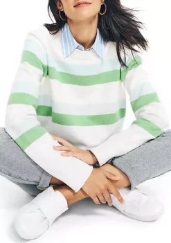 Top 10 ❤️ Nautica Sustainably Crafted Striped Oversized Sweater ⭐ -Cheap Nautica Store Belk 1617