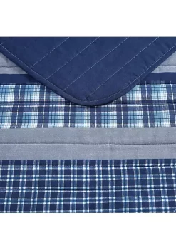 New 🌟 Nautica Addison 100% Cotton 2 Piece Reversible Quilt Set 😀 -Cheap Nautica Store Belk 1621