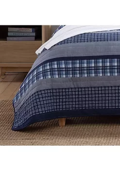 New 🌟 Nautica Addison 100% Cotton 2 Piece Reversible Quilt Set 😀 -Cheap Nautica Store Belk 1624