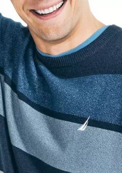 Best reviews of 🔥 Nautica Sustainably Crafted Striped Crew Neck Sweatshirt 🔔 -Cheap Nautica Store Belk 1665