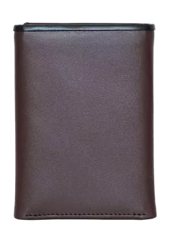 Coupon 👍 Nautica Pop Color Leather Trifold Wallet 🎉 -Cheap Nautica Store Belk 1675