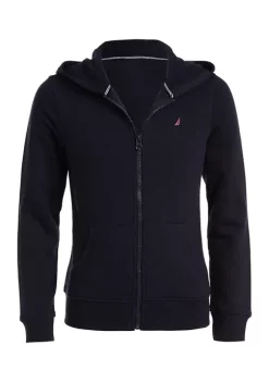 Buy 🛒 Nautica 👧 Girls 4-6x Full Zip Fleece Hoodie 🥰