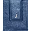 Wholesale ✔️ Nautica Pebble Two-Tone Leather Front Pocket Wallet - Navy/Red 💯
