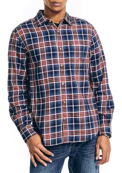 Hot Sale 👍 Nautica Sustainably Crafted Plaid 👚 Shirt 🤩
