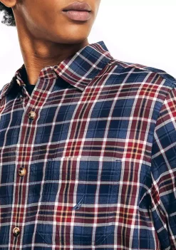 Hot Sale 👍 Nautica Sustainably Crafted Plaid 👚 Shirt 🤩 -Cheap Nautica Store Belk 1788