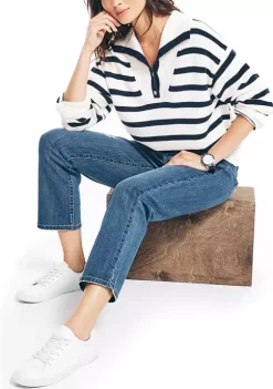 Top 10 π Nautica π© Women's Striped 1/4 Button Sweater π 10 Top 10 π Nautica π© Women's Striped 1/4 Button Sweater π -Cheap Nautica Store Belk 179