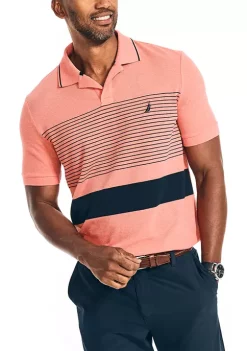 Best deal 🔔 Nautica Sustainably Crafted Classic Fit Chest Stripe Polo 👕 Shirt 🛒 -Cheap Nautica Store Belk 1803