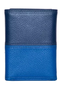 New ⌛ Nautica Pebbled Two Tone Leather Trifold Wallet 👍 -Cheap Nautica Store Belk 1896