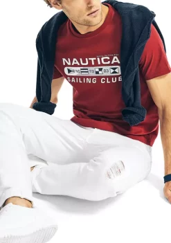 Cheap 💯 Nautica Sustainably Crafted Sailing Club Graphic T-Shirt ❤️ -Cheap Nautica Store Belk 1912