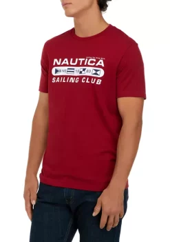 Cheap 💯 Nautica Sustainably Crafted Sailing Club Graphic T-Shirt ❤️ -Cheap Nautica Store Belk 1914