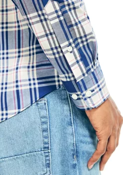 Best Pirce 🥰 Nautica Plaid Poplin 👚 Shirt 😍 -Cheap Nautica Store Belk 1917