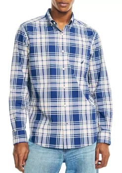 Best Pirce 🥰 Nautica Plaid Poplin 👚 Shirt 😍 -Cheap Nautica Store Belk 1919