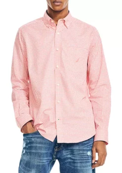 Promo ⭐ Nautica Gingham 👕 Shirt ✔️ -Cheap Nautica Store Belk 1997