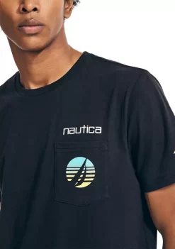 Top 10 🎁 Nautica Sustainably Crafted Logo Pocket T-Shirt ✨ -Cheap Nautica Store Belk 2019