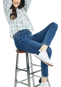 Cheapest ✔️ Nautica 👩 Women's Plaid Long Sleeve 👚 Shirt 🔥 -Cheap Nautica Store Belk 2042