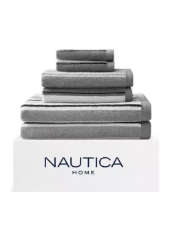 Cheapest 😍 Nautica Agonda Stripe 6-Piece Cotton Towel Set 🛒 -Cheap Nautica Store Belk 2053